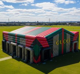 Tent1-6430 Pavilhão Inflável Gucci Vermelho e Verde