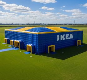 Tent1-6434 IKEA Azul Amarelo Pavilhão Inflável