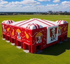 Tent1-6443 Estrutura Inflável Vermelha KFC
