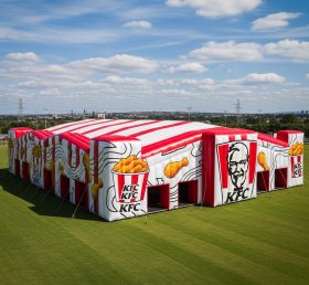 Tent1-6446 Tenda Inflável Vermelha e Branca KFC