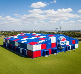 Tent1-6468 Tenda Inflável Azul e Vermelha Pepsi