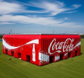Tent1-6510 Estrutura Inflável Vermelha CocaCola