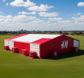 Tent1-6517 Tenda Inflável Vermelha e Branca HM