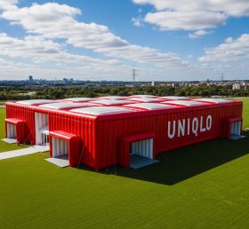 Tent1-6520 Pavilhão Inflável Vermelho e Branco