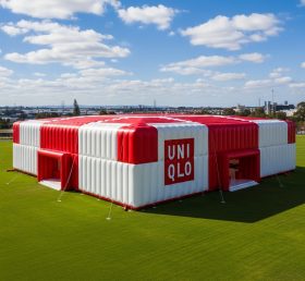Tent1-6521 Pavilhão Inflável Vermelho e Branco UNIQLO