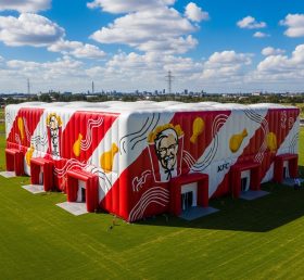 Tent1-6525 Pavilhão Inflável Vermelho e Branco KFC