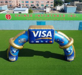 Arch3-184 Arco Inflável de Publicidade Visa