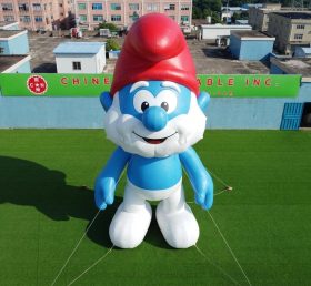 Cartoon3-881 Desenho Animado Inflável com Tema dos Smurfs