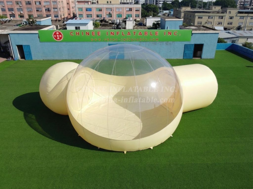 Tent1-5045J Pastel Yellow Inflatable Bubble Tent