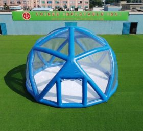 Tent1-5049B Estrutura Esférica Azul Tenda Bolha Inflável