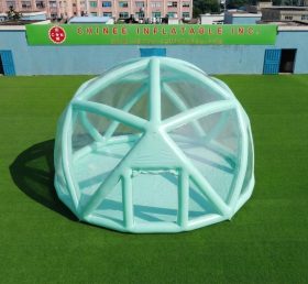 Tent1-5049H Estrutura Esférica Verde Menta Tenda Bolha Inflável