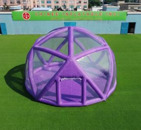 Tent1-5049L Estrutura Esférica Roxa Tenda Bolha Inflável