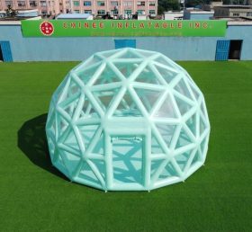 Tent1-5041H Estrutura Esférica Verde Menta Tenda Inflável Tipo Bolha