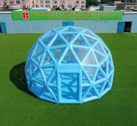 Tent1-5041N Estrutura Esférica Azul Céu Tenda Bolha Inflável