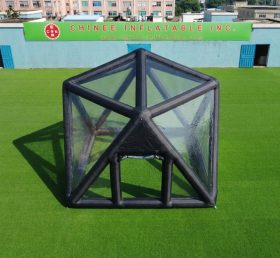 Tent1-5040B Preto Estruturado Inflável em Forma de Bolha