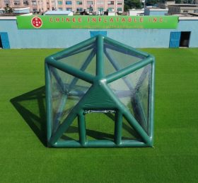 Tent1-5040E Tenda Inflável Estruturada Tipo Bolha Verde Escura