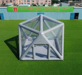 Tent1-5040F Tenda Estruturada Inflável Cinza em Bolha