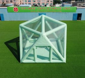 Tent1-5040H Tenda Bolha Estruturada Inflável Verde-Claro