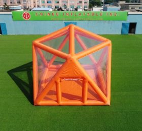 Tent1-5040J Laranja Estruturado Inflável Tipo Bolha