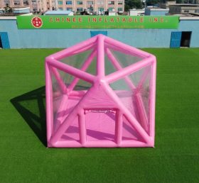Tent1-5040L Tenda de Bolha Estruturada Inflável Rosa
