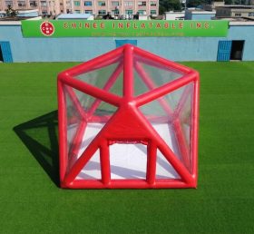 Tent1-5040N Tenda Inflável Estruturada de Bolha Vermelha