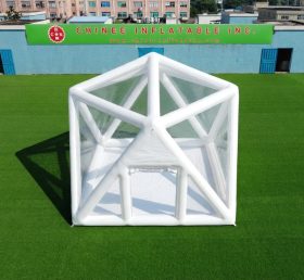 Tent1-5040 Tenda Estruturada Inflável Branca em Formato de Bolha