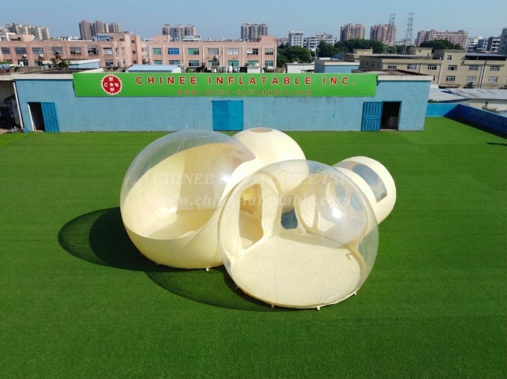 Tent1-5042J Pastel Yellow Inflatable Bubble Tent