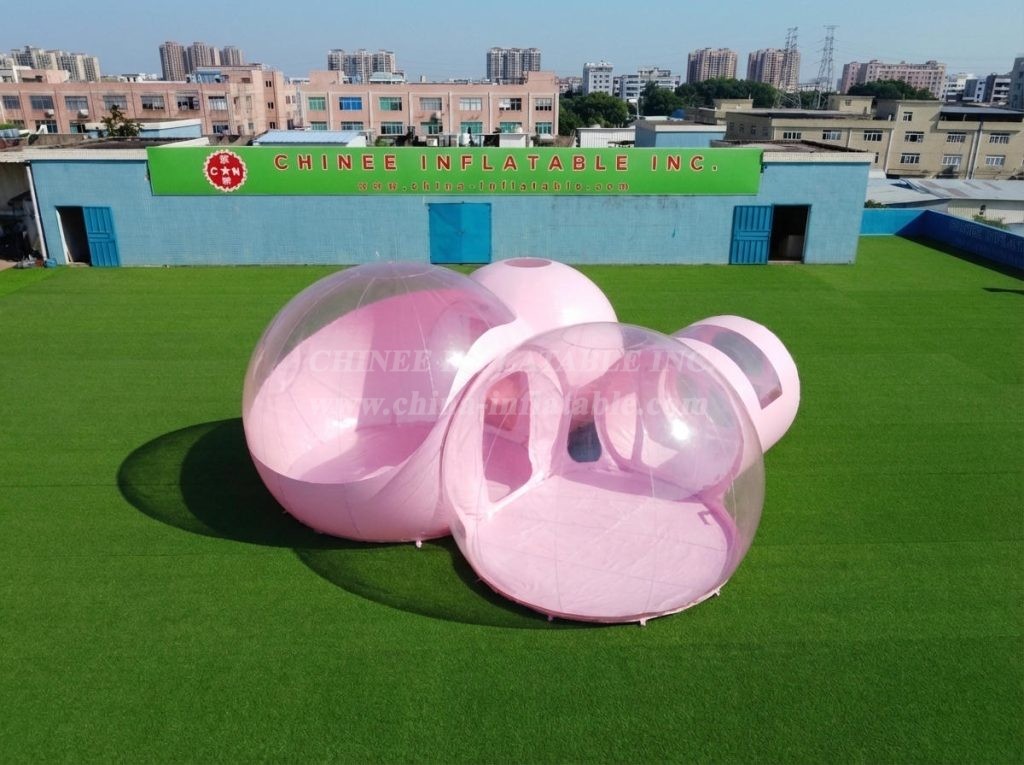 Tent1-5042K Pink Inflatable Bubble Tent