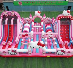 GF3-606 Parque Inflável Tema Hello Kitty