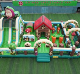 GF3-610 Parque Inflável Tema Masha e o Urso