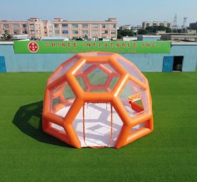 Tent1-5010K Casa de Bolha Inflável Laranja