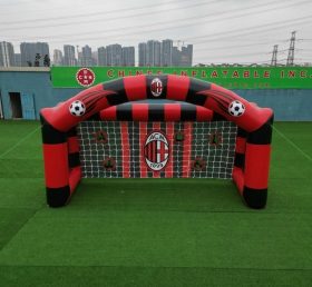T11-7003 Jogo Inflável de Chute ao Gol de Futebol Tema AC Milan