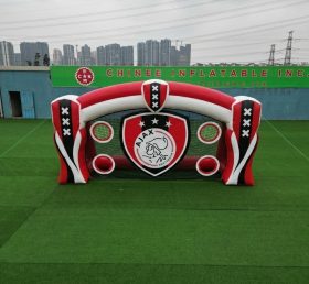 T11-7009 Jogo de Chute ao Futebol Inflável com Tema Ajax Amsterdam
