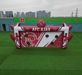 T11-7011 Jogo de Chute ao Futebol Inflável com Tema Ajax Amsterdam
