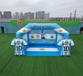 T11-7017 Jogo Inflável de Chute ao Gol com Tema da Seleção Nacional da Argentina