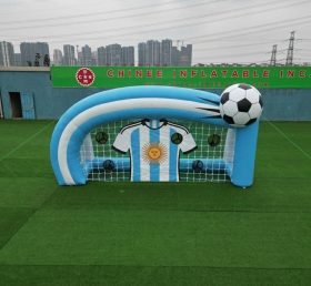 T11-7019 Jogo Inflável de Chute ao Gol com Tema da Seleção Nacional da Argentina