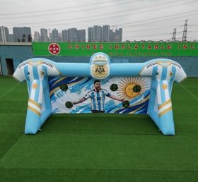 T11-7020 Jogo Inflável de Chute ao Gol com Tema da Seleção Nacional da Argentina