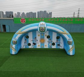 T11-7021 Jogo Inflável de Chute ao Gol com Tema da Seleção Nacional da Argentina