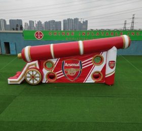 T11-7029 Jogo Inflável de Chute a Gol com Tema do Arsenal