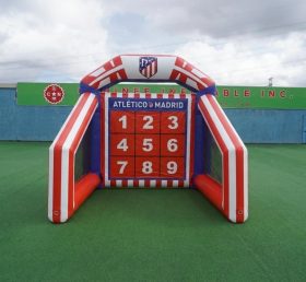 T11-7035 Jogo Inflável de Chute a Gol com Tema do Atlético de Madrid