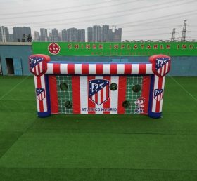 T11-7036 Jogo Inflável de Chute ao Gol de Futebol com Tema Atlético de Madrid