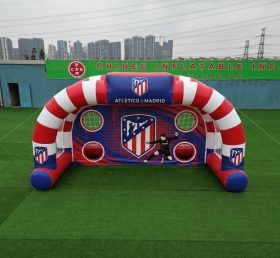 T11-7038 Jogo de Chute a Gol Inflável com Tema do Atlético de Madrid