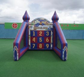 T11-7046 Jogo de Chute ao Gol Inflável com Tema de Barcelona