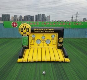 T11-7080 Jogo Inflável de Chute ao Gol de Futebol com Tema Borussia Dortmund