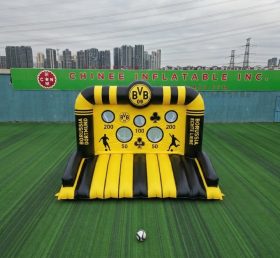 T11-7081 Jogo de Chute ao Gol Inflável com Tema do Borussia Dortmund