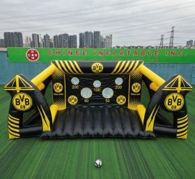 T11-7082 Jogo Inflável de Chute ao Gol de Futebol com Tema Borussia Dortmund
