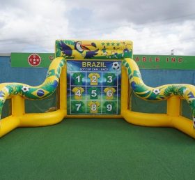 T11-7085 Jogo Inflável de Chute a Gol com Tema da Seleção Brasileira