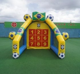T11-7086 Jogo Inflável de Chute a Gol com Tema da Seleção Brasileira