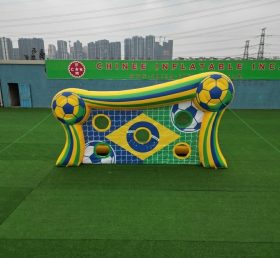 T11-7087 Jogo Inflável de Chute a Gol com Tema da Seleção Brasileira