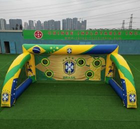 T11-7091 Jogo Inflável de Chute ao Gol com Tema da Seleção Brasileira